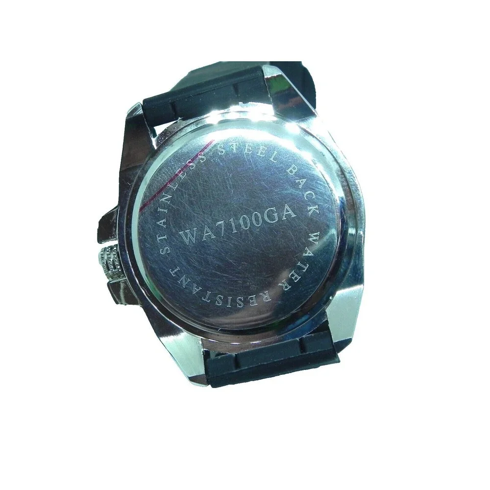 Techno King Watch‎ Mens Black Silicone Band Fashion Dressy Party Hip Hop NEW